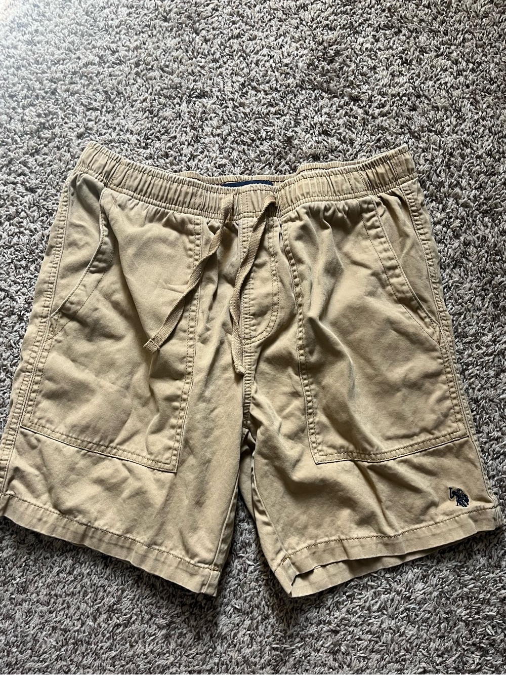 US Polo Association Khaki Pull On Shorts Mens Large
